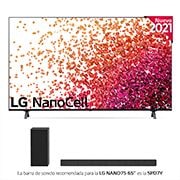 LG 4K NanoCell, SmartTV webOS 6.0, Procesador de Imagen 4k Quad Core [Clase de eficiencia energética G], 65NANO756PA