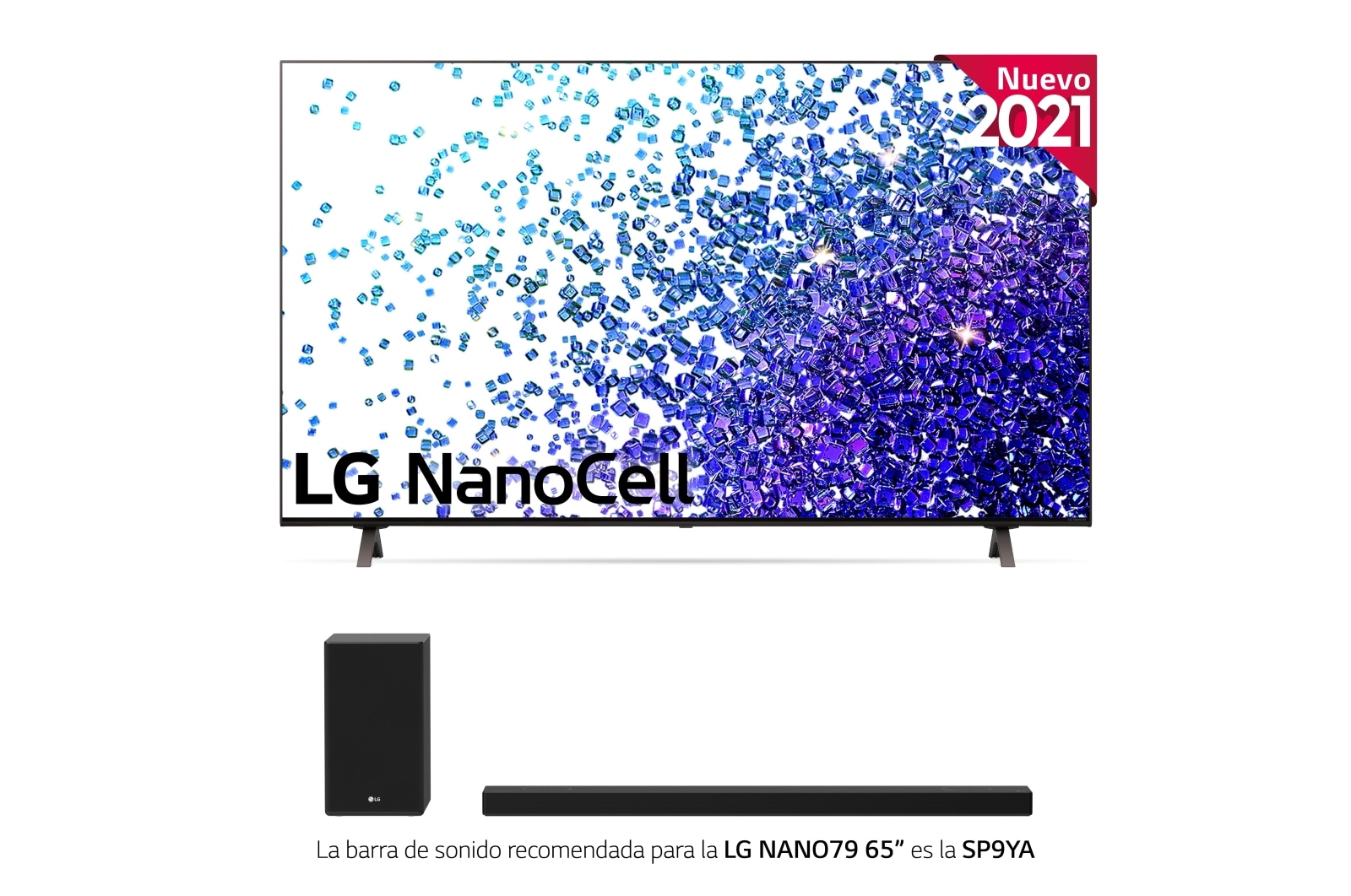 LG 4K NanoCell, SmartTV webOS 6.0, Procesador de Imagen 4k Quad Core  [Clase de eficiencia energética G], 65NANO796PB