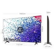 LG 4K NanoCell, SmartTV webOS 6.0, Procesador de Imagen 4k Quad Core  [Clase de eficiencia energética G], 65NANO796PB