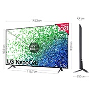 LG 4K NanoCell, SmartTV webOS 6.0, Procesador Inteligente 4K α7 Gen4 con AI, HDR Dolby Vision, DOLBY ATMOS  [Clase de eficiencia energética G], 65NANO896PC