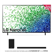 LG 4K NanoCell, SmartTV webOS 6.0, Procesador Inteligente 4K α7 Gen4 con AI, HDR Dolby Vision, DOLBY ATMOS  [Clase de eficiencia energética G], 65NANO896PC