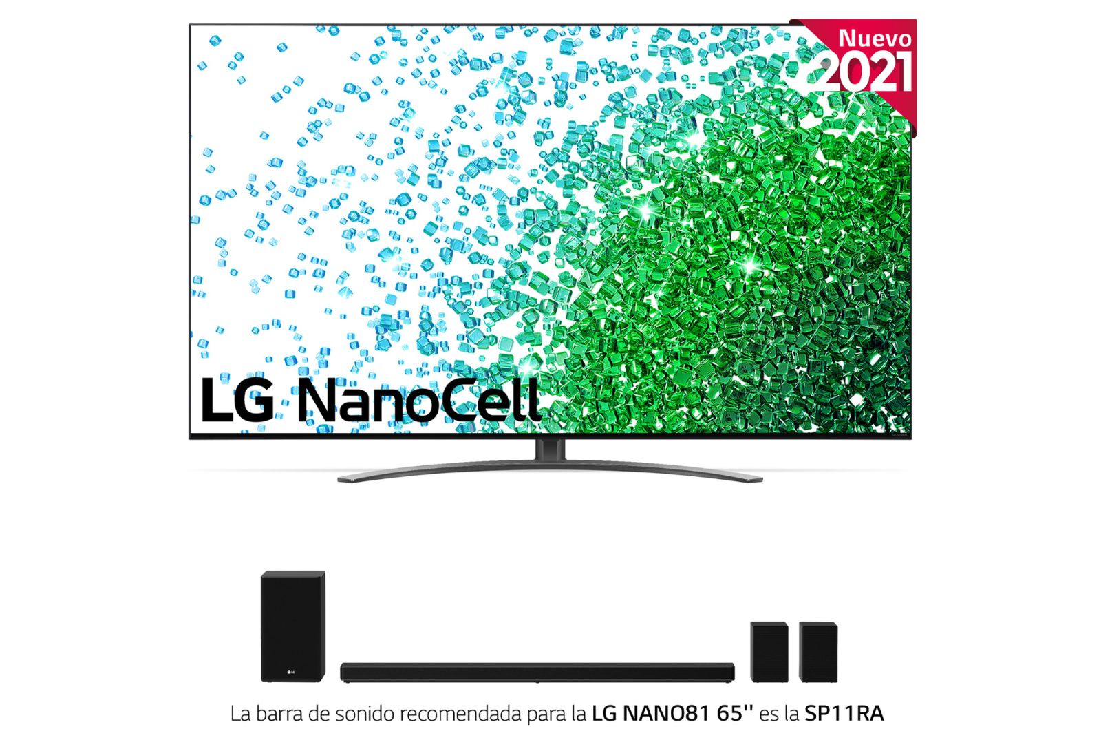 LG 4K NanoCell, SmartTV webOS 6.0, Procesador de Imagen 4k Quad Core [Clase de eficiencia energética F], 65NANO816PA