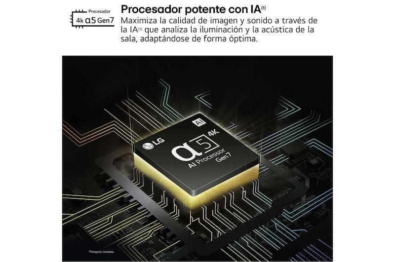 LG 65 pulgadas TV LG NANOCELL 4K serie AI NANO81 con Smart TV WebOS24, 65NANO81T6A