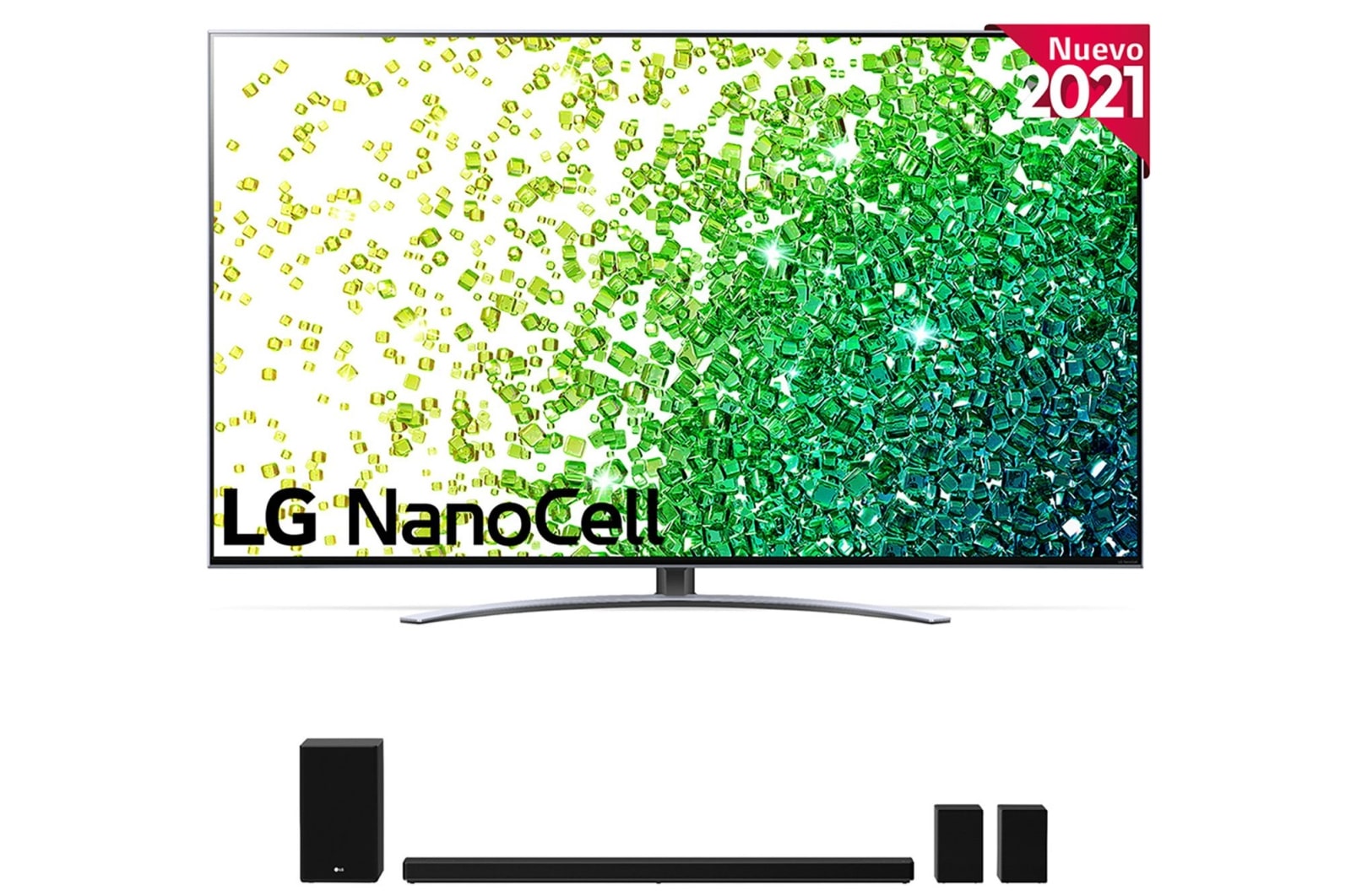 LG 4K NanoCell, SmartTV webOS 6.0, Procesador Inteligente 4K α7 Gen4 con AI, HDR Dolby Vision, DOLBY ATMOS [Clase de eficiencia energética F], 65NANO886PB