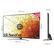 LG 4K NanoCell, SmartTV webOS 6.0, Procesador Inteligente 4K α7 Gen4 con AI, HDR Dolby Vision, DOLBY ATMOS [Clase de eficiencia energética G], 65NANO916PA