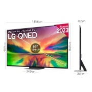 LG TV LG  QNED 4K de 65'' Serie 81, Procesador Gran Potencia, HDR10 / Dolby Digital Plus, Smart TV webOS23, perfecto para Gaming., 65QNED816RE