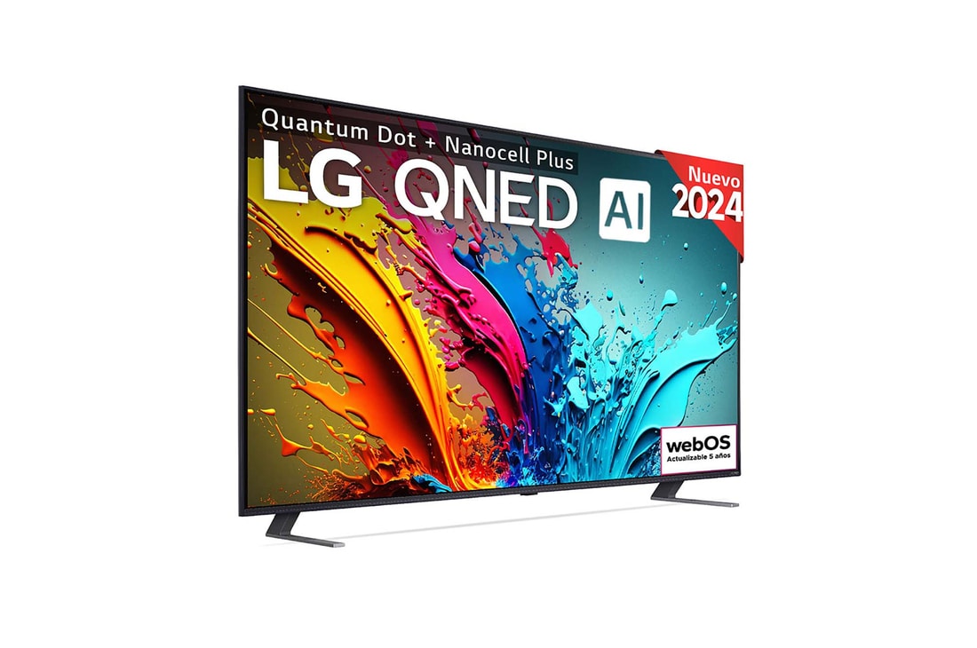 LG 65 pulgadas TV LG QNED 4K serie AI QNED85  con Smart TV WebOS24, 65QNED85T6C