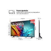 LG 65 pulgadas TV LG QNED 4K serie AI QNED85  con Smart TV WebOS24, 65QNED85T6C