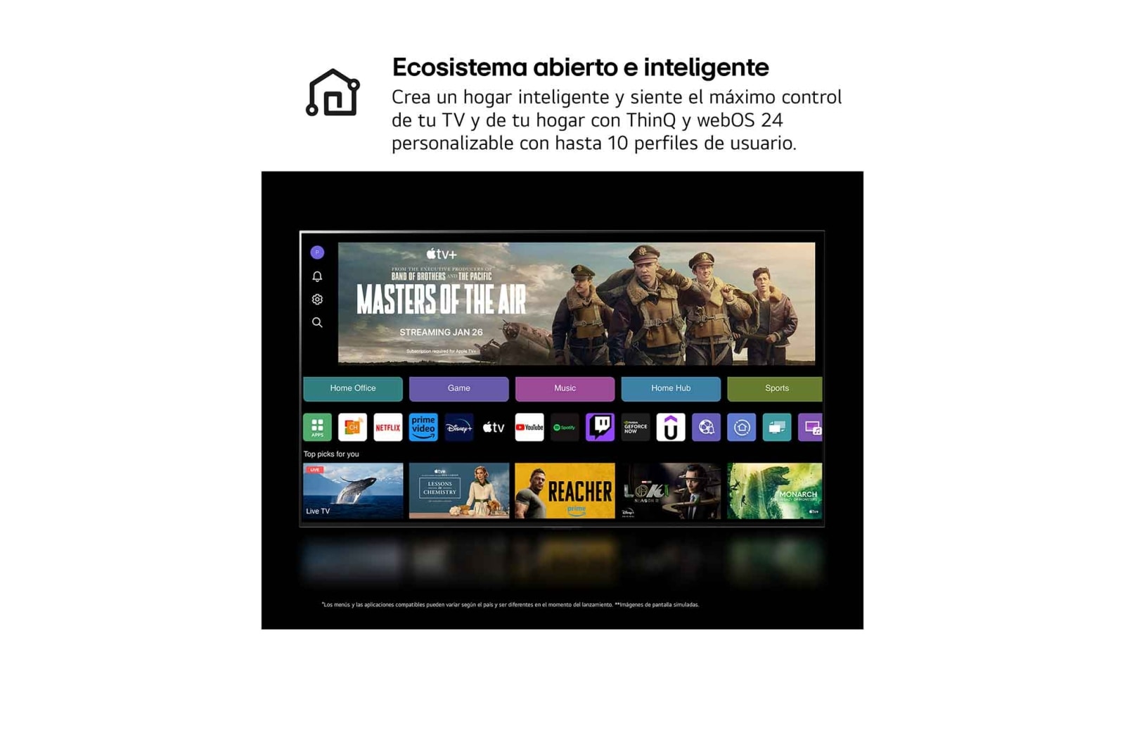 LG 65 pulgadas Smart TV LG AI QNED85 4K 2024, 65QNED85T6C