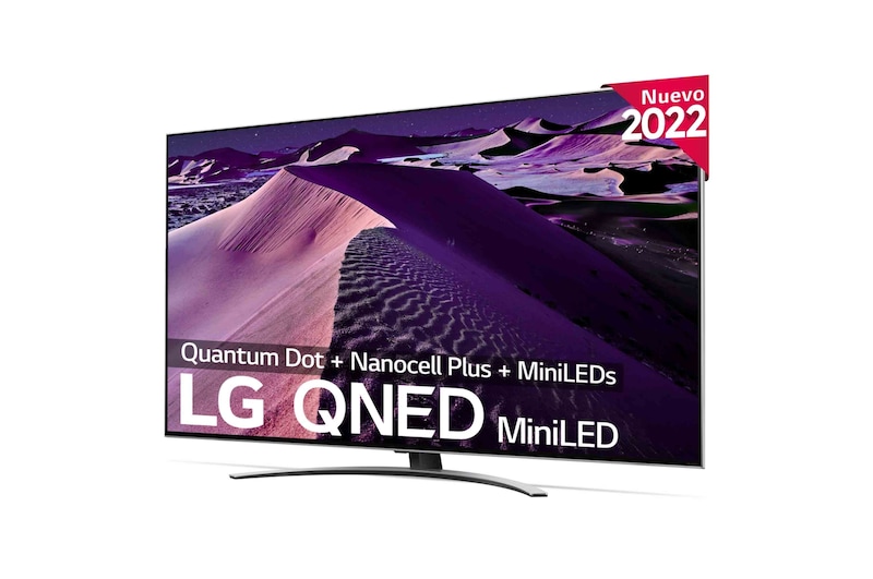 LG Televisor LG 4K QNED Mini LED, Procesador Inteligente de Gran Potencia 4K a7 Gen 5 con IA, compatible con el 100% de formatos HDR, HDR Dolby Vision y Dolby Atmos, Smart TV webOS22, perfecto para Gaming, 65QNED876QB