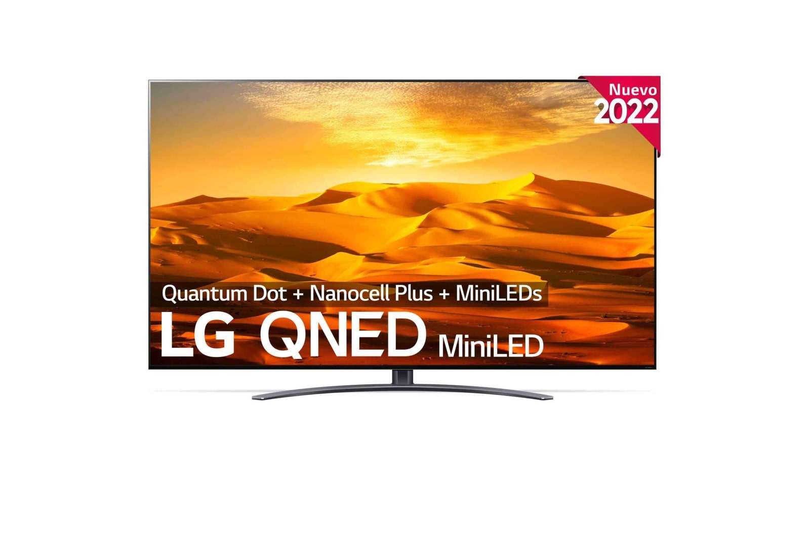 LG Televisor LG 4K QNED Mini LED, Procesador Inteligente de Gran Potencia 4K α7 Gen 5 con IA, compatible con el 100% de formatos HDR, HDR Dolby Vision y Dolby Atmos, Smart TV webOS22, perfecto para Gaming, 65QNED916QA