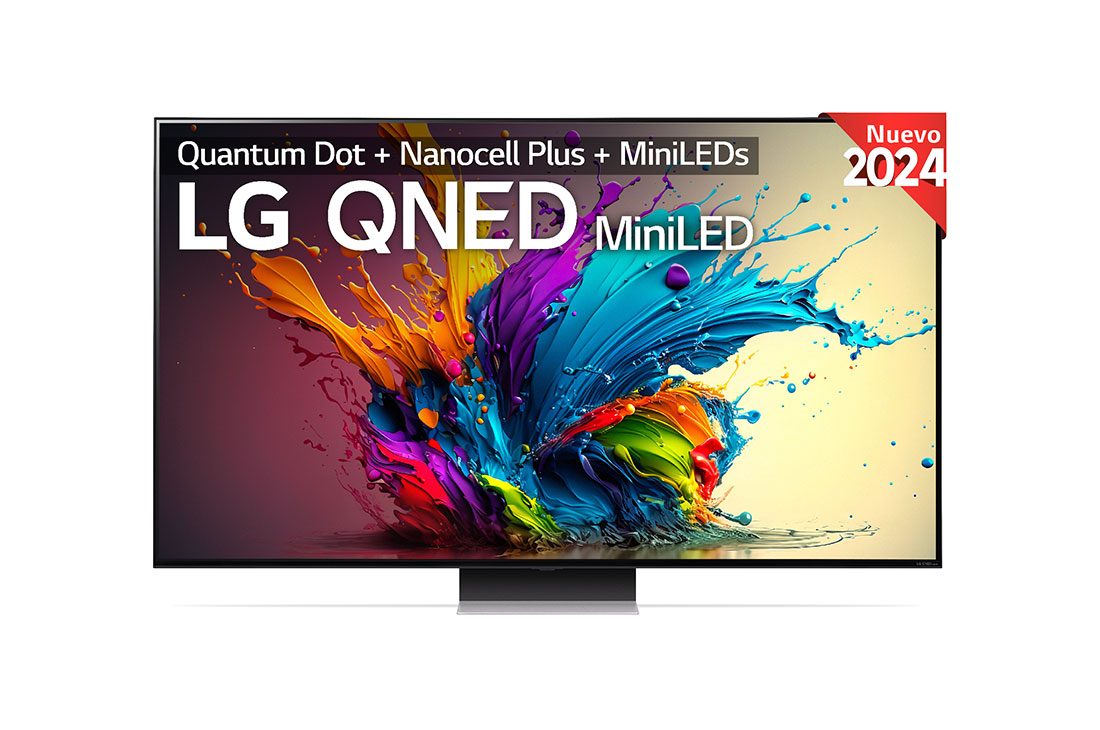 LG 65 pulgadas TV LG QNED MiniLED 4K serie AI QNED91  con Smart TV WebOS24, 65QNED91T6A