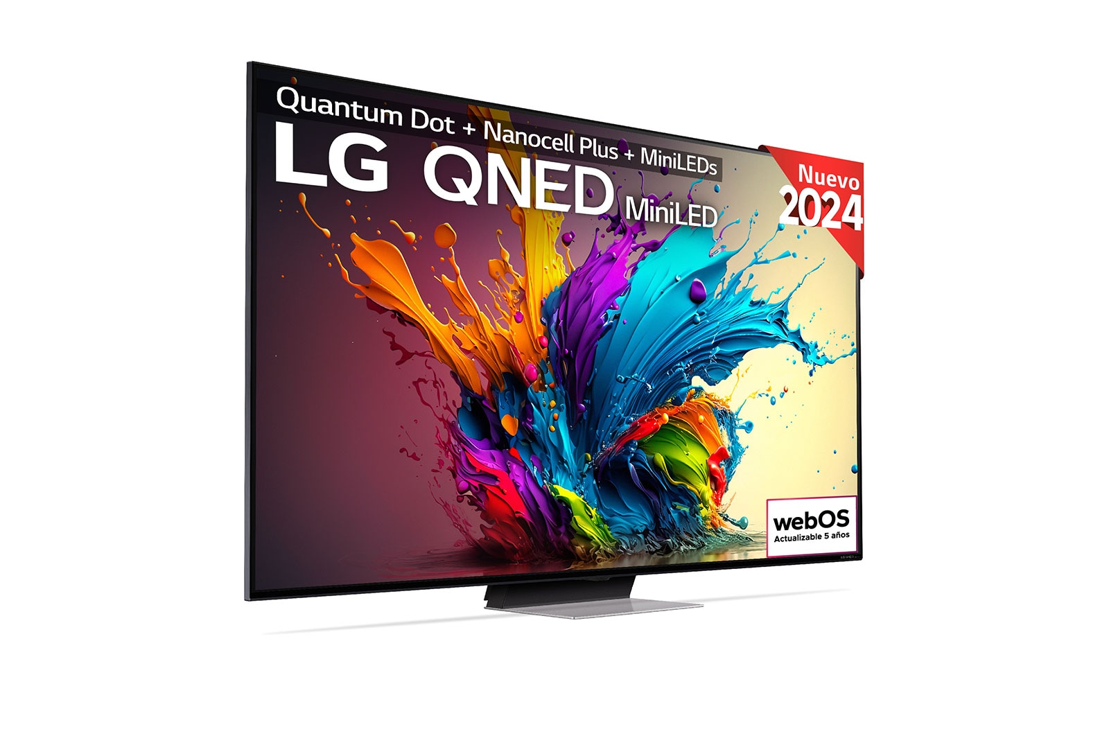 LG 65 pulgadas TV LG QNED MiniLED 4K serie AI QNED91  con Smart TV WebOS24, 65QNED91T6A