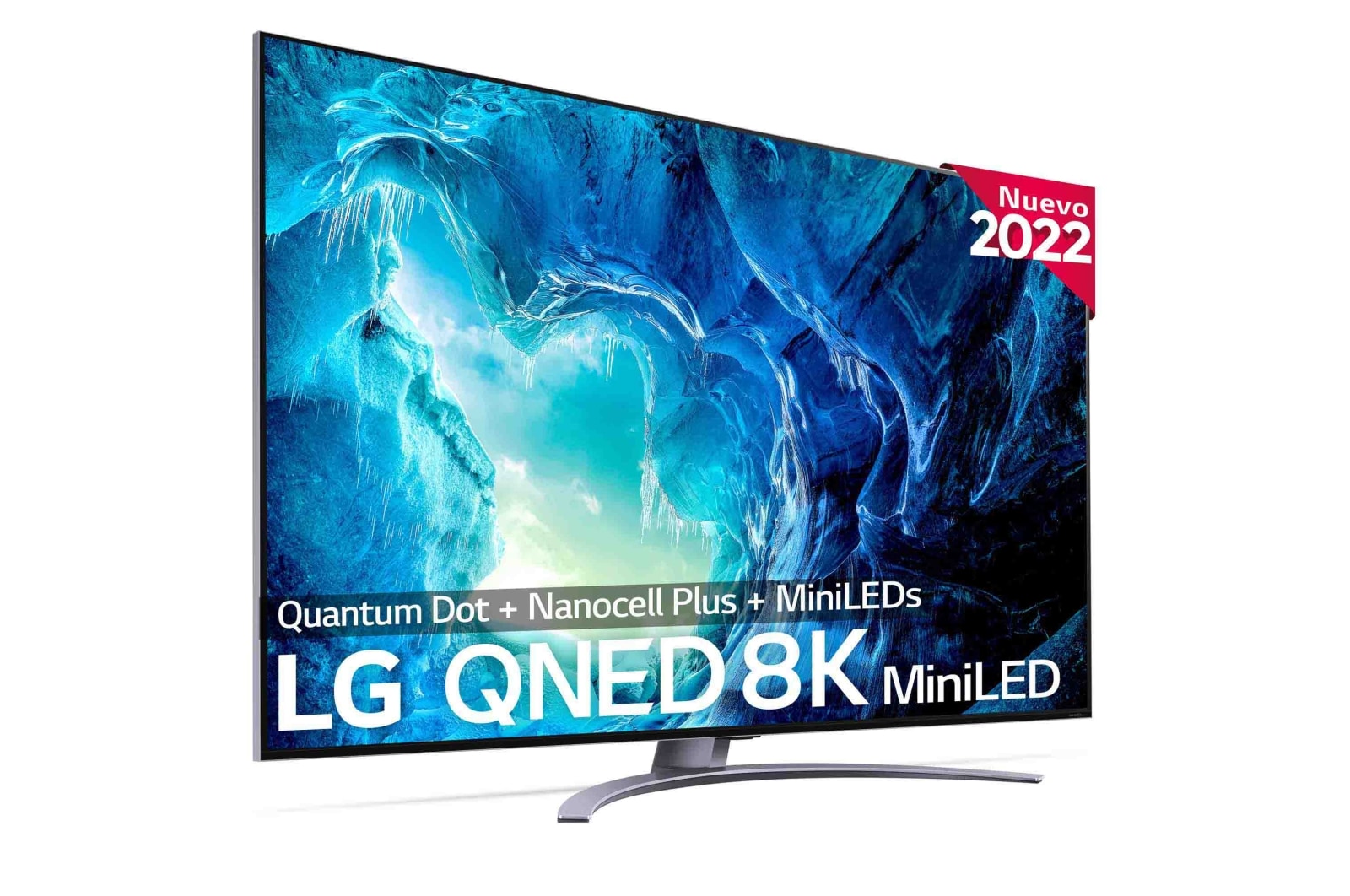 LG Televisor LG 8K QNED Mini LED, Procesador Inteligente de Máxima Potencia 8K a9 Gen 5 con IA, compatible con el 100% de formatos HDR, HDR Dolby Vision y Dolby Atmos, Smart TV webOS22, 65QNED966QA