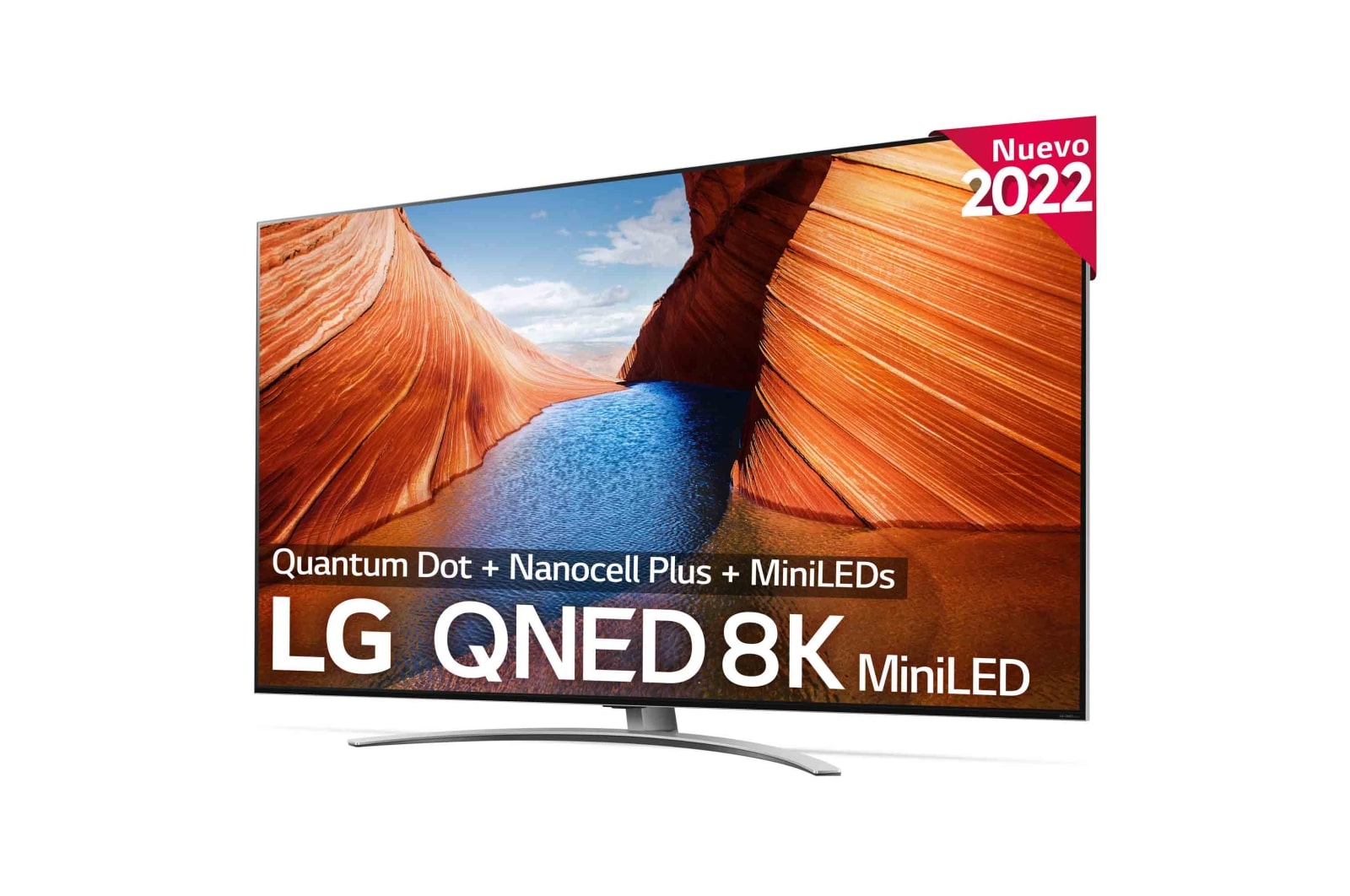 LG Televisor LG 8K QNED Mini LED, Procesador Inteligente de Máxima Potencia 8K α9 Gen 5 con IA, compatible con el 100% de formatos HDR, HDR Dolby Vision y Dolby Atmos, Smart TV webOS22, perfecto para Gaming., 65QNED996QB