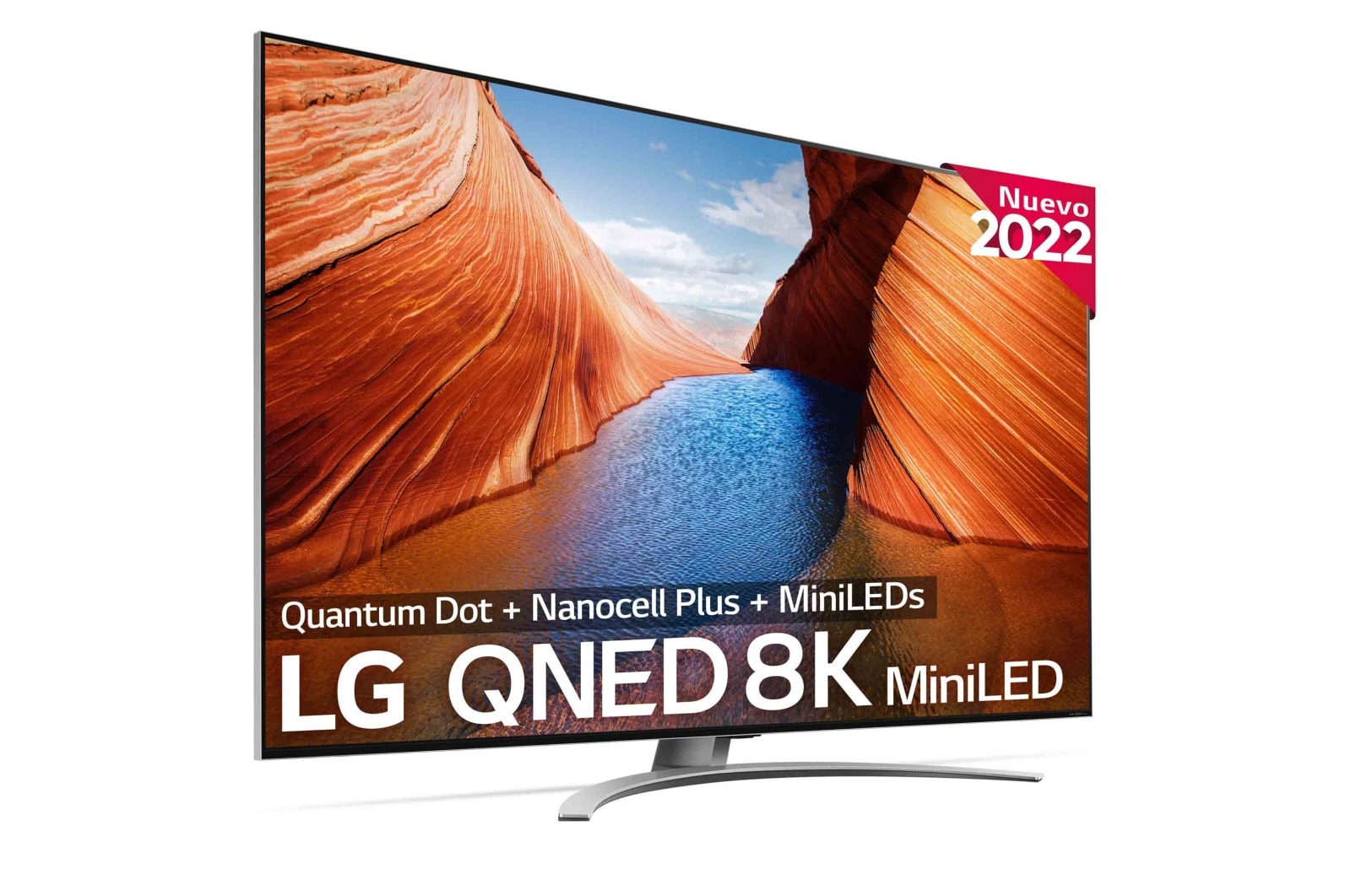 LG Televisor LG 8K QNED Mini LED, Procesador Inteligente de Máxima Potencia 8K α9 Gen 5 con IA, compatible con el 100% de formatos HDR, HDR Dolby Vision y Dolby Atmos, Smart TV webOS22, perfecto para Gaming., 65QNED996QB