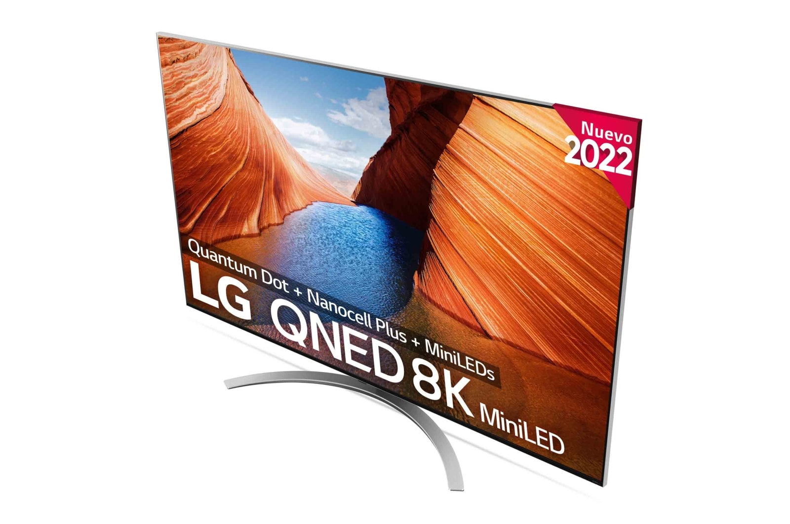 LG Televisor LG 8K QNED Mini LED, Procesador Inteligente de Máxima Potencia 8K α9 Gen 5 con IA, compatible con el 100% de formatos HDR, HDR Dolby Vision y Dolby Atmos, Smart TV webOS22, perfecto para Gaming., 65QNED996QB