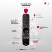 LG TV LG QNED MiniLED 8K 65'' Serie 99, Procesador Máxima Potencia, Dolby Vision / Dolby Atmos, Smart TV webOS22, perfecto para gaming., 65QNED999QB