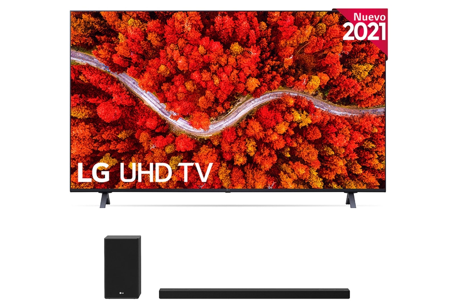 LG 4K UHD, SmartTV webOS 6.0, Procesador de Imagen 4K Quad Core [Clasificación energética G], 65UP80006LA