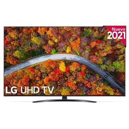 Vista frontal del LG UHD TV