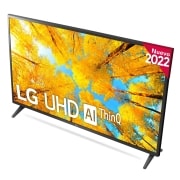 LG Televisor LG 4K UHD, Procesador de Gran Potencia 4K a5 Gen 5, compatible con formatos HDR 10, HLG y HGiG, Smart TV webOS22., 65UQ75006LF