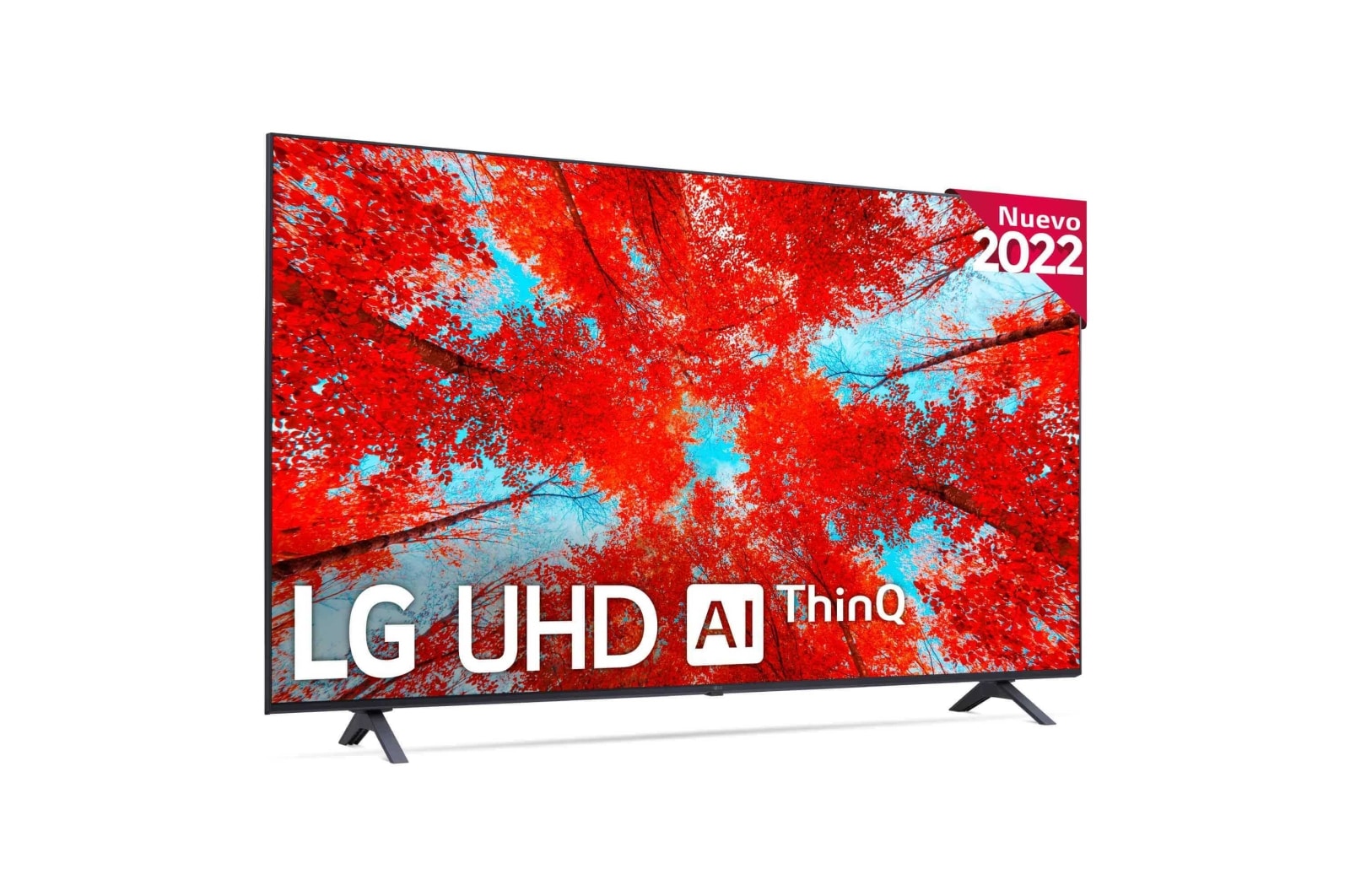 Vista frontal de Televisor LG 4K UHD, Procesador de Gran Potencia 4K a5 Gen 5, compatible con formatos HDR 10, HLG y HGiG, Smart TV webOS22. 65UQ90006LA