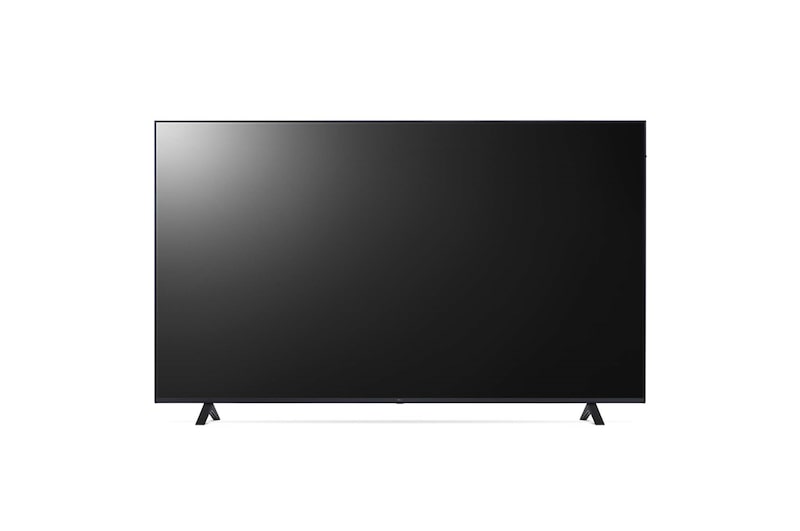 Vista frontal de TV LG UHD 4K de 70'' Serie 80, Procesador Alta Potencia, HDR10 / Dolby Digital Plus, Smart TV webOS23. 70UR80006LJ