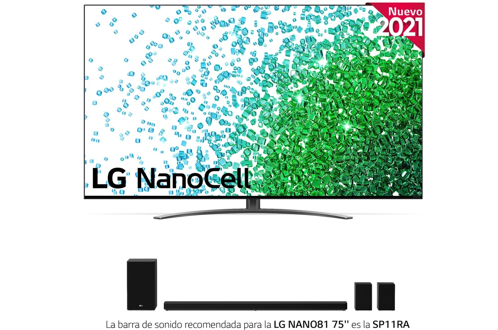 LG 4K NanoCell, SmartTV webOS 6.0, Procesador de Imagen 4k Quad Core [Clase de eficiencia energética F], 75NANO816PA