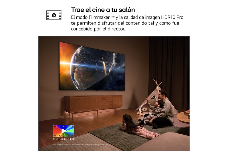 LG 75 pulgadas TV LG NANOCELL 4K serie AI NANO81 con Smart TV WebOS24, 75NANO81T6A