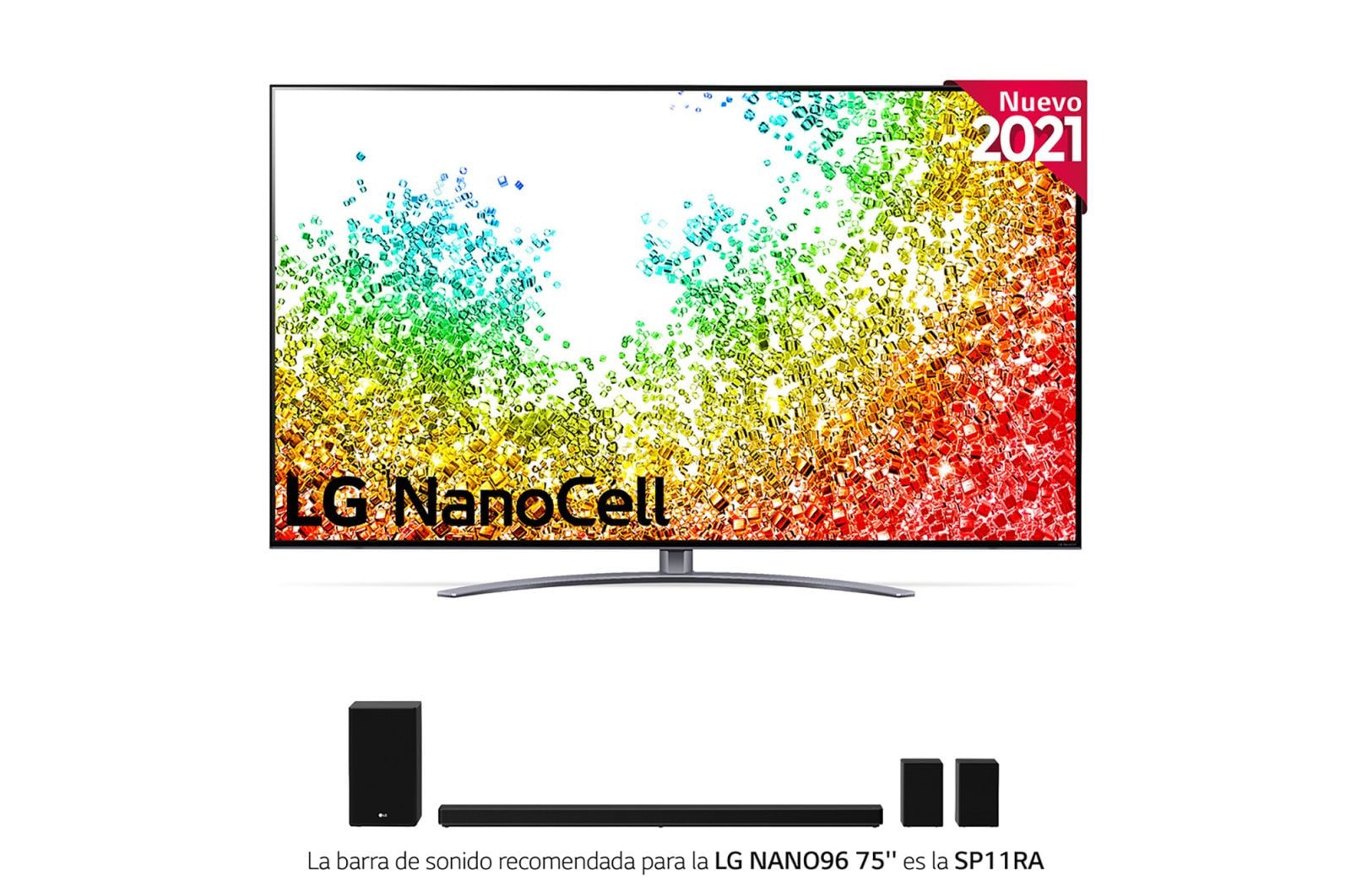 LG 8K NanoCell, SmartTV webOS 6.0, Procesador Inteligente 8K α9 Gen4 con AI, HDR Dolby Vision, DOLBY ATMOS [Clase de eficiencia energética G], 75NANO966PA