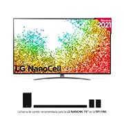 LG 8K NanoCell, SmartTV webOS 6.0, Procesador Inteligente 8K α9 Gen4 con AI, HDR Dolby Vision, DOLBY ATMOS [Clase de eficiencia energética G], 75NANO966PA