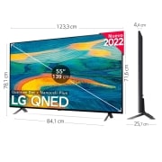 LG TV LG 4K QNED, Procesador Inteligente α5 Gen5 AI Processor 4K, compatible con formatos HDR 10, HLG y HGiG, Smart TV webOS22, perfecto para Gaming, 75QNED7S6QA