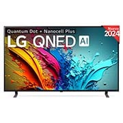 LG 75 pulgadas TV LG QNED 4K serie AI QNED85 con Smart TV WebOS24, 75QNED85T6C