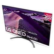 LG Televisor LG 4K QNED Mini LED, Procesador Inteligente de Gran Potencia 4K a7 Gen 5 con IA, compatible con el 100% de formatos HDR, HDR Dolby Vision y Dolby Atmos, Smart TV webOS22, perfecto para Gaming, 75QNED876QB