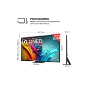 LG 75 pulgadas TV LG QNED 4K serie AI QNED87  con Smart TV WebOS24, 75QNED87T6B