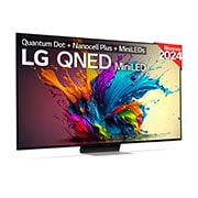 LG 75 pulgadas TV LG QNED MiniLED 4K serie QNED91  con Smart TV WebOS24, 75QNED91T6A