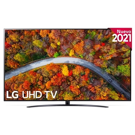 Vista frontal del LG UHD TV