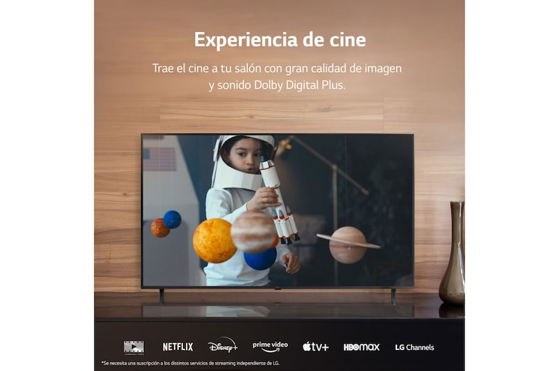 LG TV LG UHD 4K de 75'' Serie 76, Procesador Alta Potencia, HDR10 / Dolby Digital Plus, Smart TV webOS23., 75UR76006LL