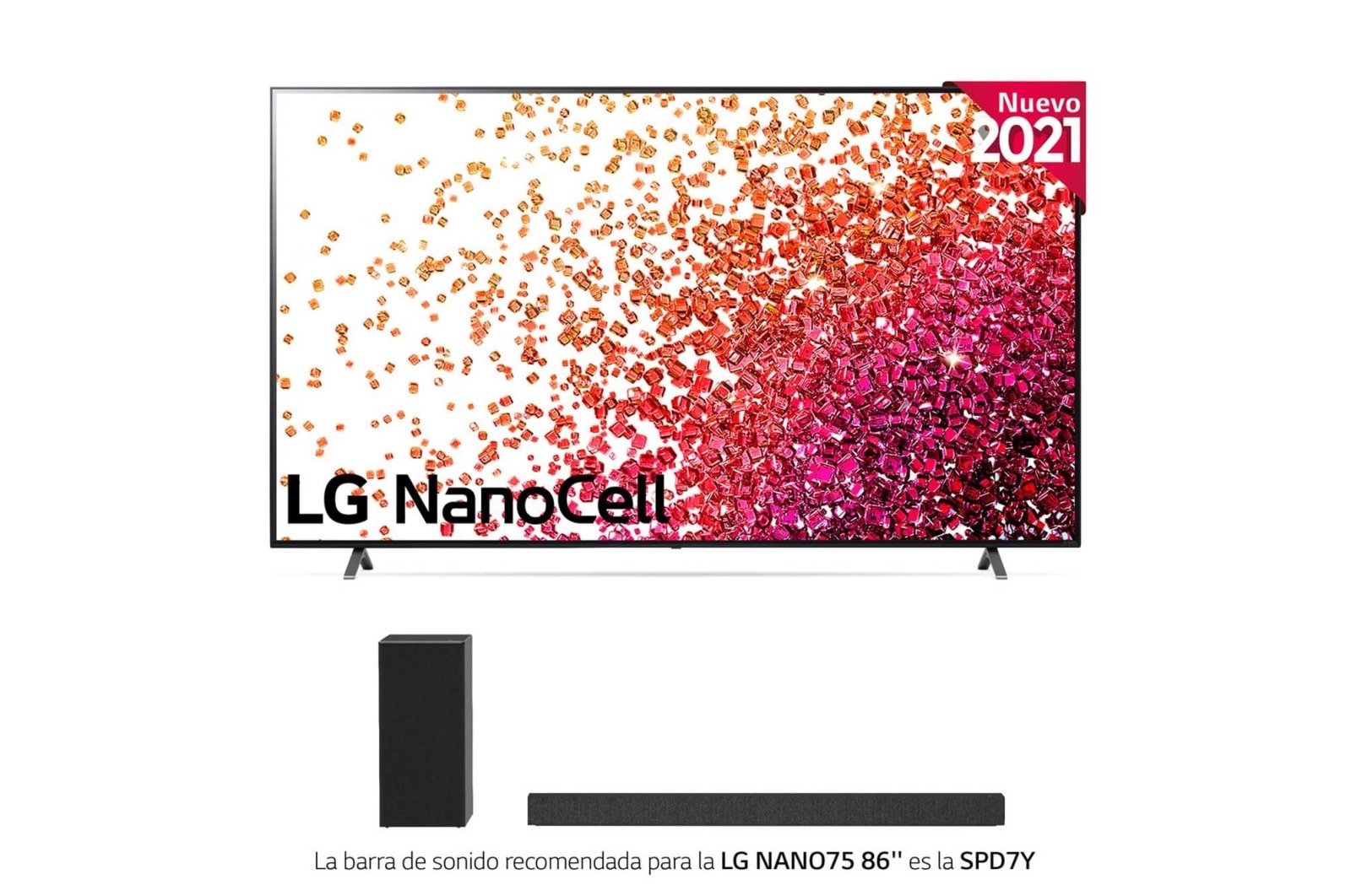 LG 4K NanoCell, SmartTV webOS 6.0, Procesador de Imagen 4k Quad Core [Clase de eficiencia energética G], 86NANO756PA