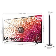 LG 4K NanoCell, SmartTV webOS 6.0, Procesador de Imagen 4k Quad Core [Clase de eficiencia energética G], 86NANO756PA