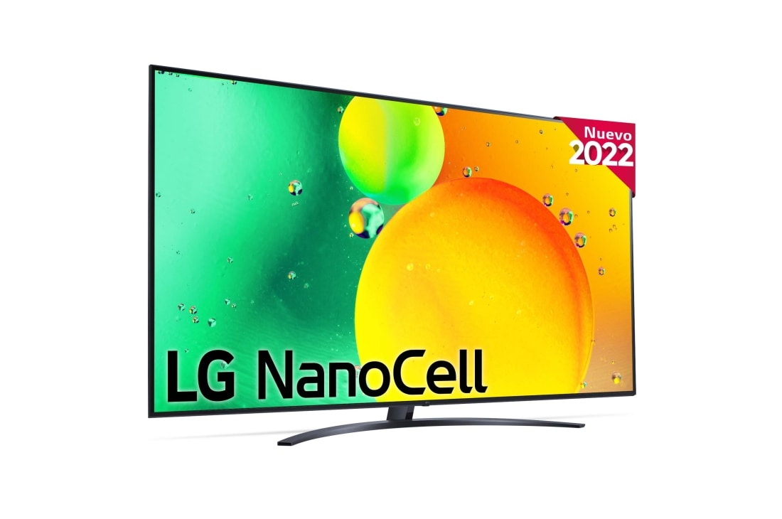 LG Televisor LG 4K Nanocell, Procesador de Gran Potencia 4K a5 Gen 5, compatible con formatos HDR 10, HLG y HGiG, Smart TV webOS22, 86NANO766QA