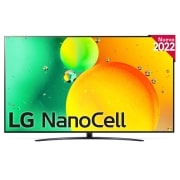 LG Televisor LG 4K Nanocell, Procesador de Gran Potencia 4K a5 Gen 5, compatible con formatos HDR 10, HLG y HGiG, Smart TV webOS22, 86NANO766QA