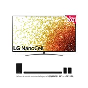 LG 4K NanoCell, SmartTV webOS 6.0, Procesador Inteligente 4K α7 Gen4 con AI, HDR Dolby Vision, DOLBY ATMOS [Clase de eficiencia energética G], 86NANO916PA