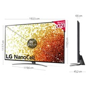 LG 4K NanoCell, SmartTV webOS 6.0, Procesador Inteligente 4K α7 Gen4 con AI, HDR Dolby Vision, DOLBY ATMOS [Clase de eficiencia energética G], 86NANO916PA