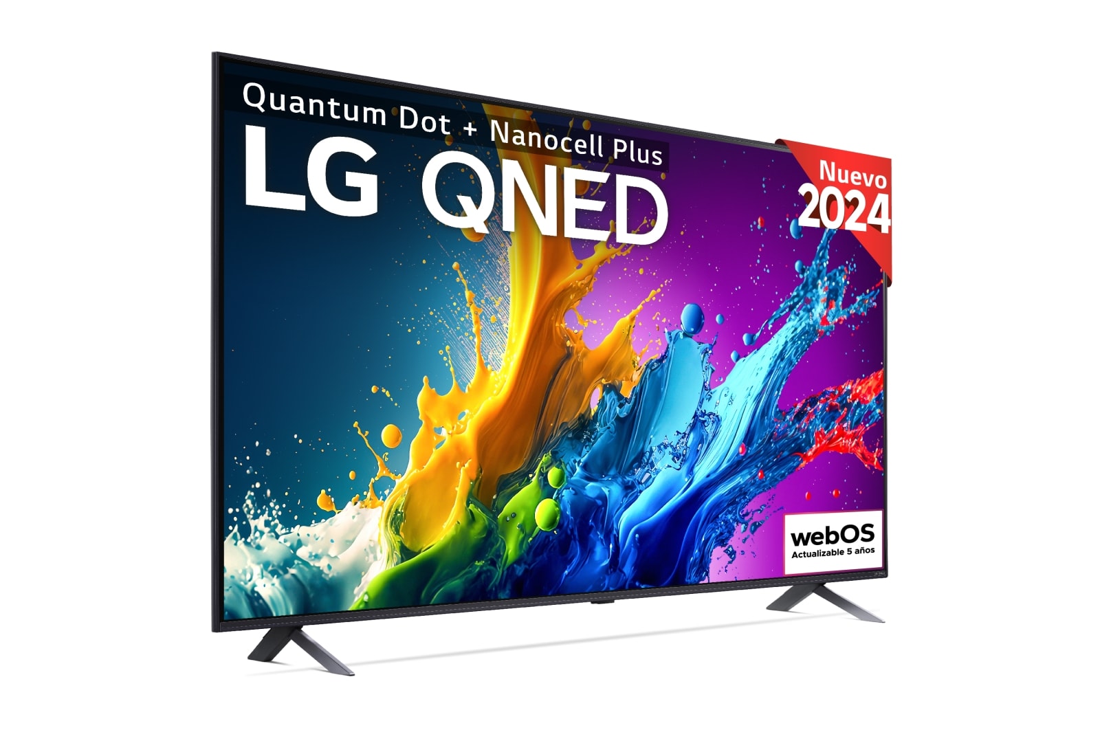 LG 86 pulgadas TV LG QNED 4K serie AI QNED80  con Smart TV WebOS24, 86QNED80T6A