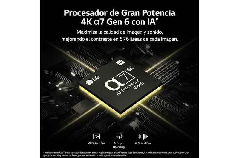 LG TV LG QNED 4K de 86'' Serie 81, Procesador Gran Potencia, HDR10 / Dolby Digital Plus, Smart TV webOS23, perfecto para Gaming., 86QNED816RE