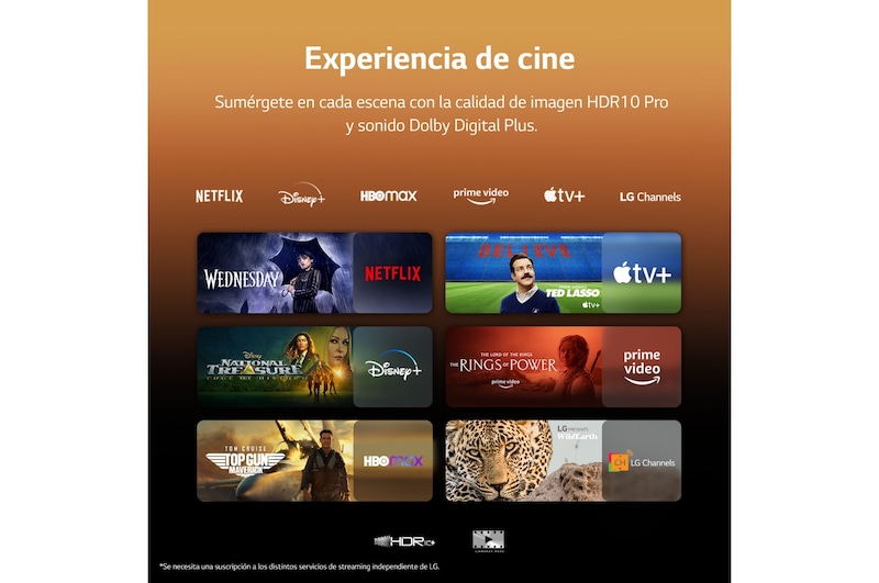 LG TV LG QNED 4K de 86'' Serie 81, Procesador Gran Potencia, HDR10 / Dolby Digital Plus, Smart TV webOS23, perfecto para Gaming., 86QNED816RE