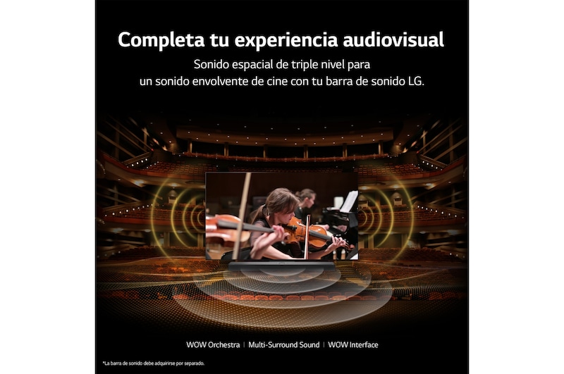 LG TV LG QNED 4K de 86'' Serie 81, Procesador Gran Potencia, HDR10 / Dolby Digital Plus, Smart TV webOS23, perfecto para Gaming., 86QNED816RE