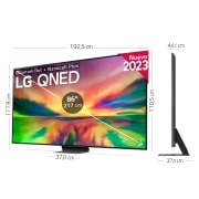 LG TV LG  QNED 4K de 86'' Serie 81, Procesador Gran Potencia, HDR10 / Dolby Digital Plus, Smart TV webOS23, perfecto para Gaming., 86QNED816RE