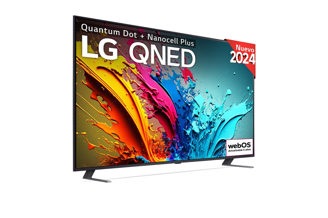 LG 86 pulgadas TV LG QNED 4K serie AI QNED85  con Smart TV WebOS24, 86QNED85T6C